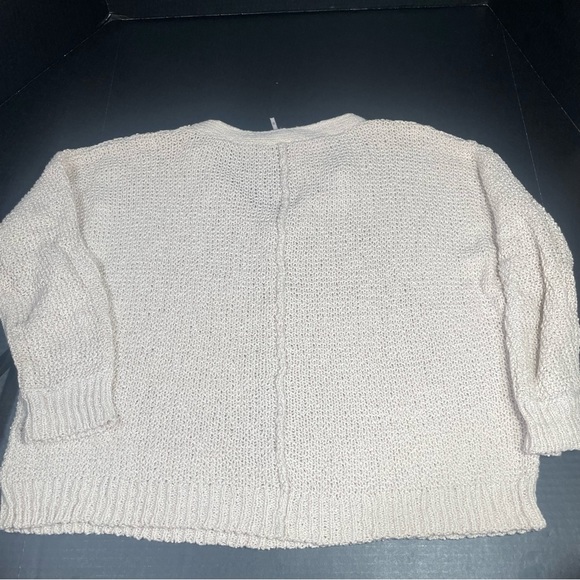 BNWT RARE VINTAGE FREE PEOPLE VNECK OVERSIZED SWEATER SIZE XS NEVER THRIFTS! - Picture 3 of 9